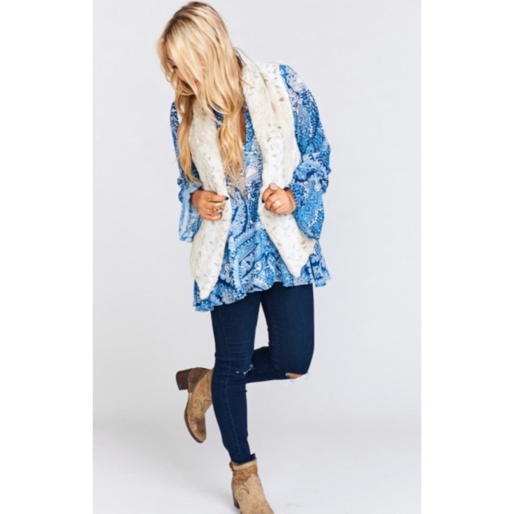 NWT 💙 Show Me Your Mumu Perveen Paisley Tunic - Picture 5 of 8